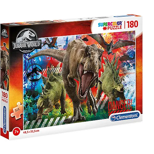 Clementoni Puzzle Supercolor Jurassic World (180Teile)