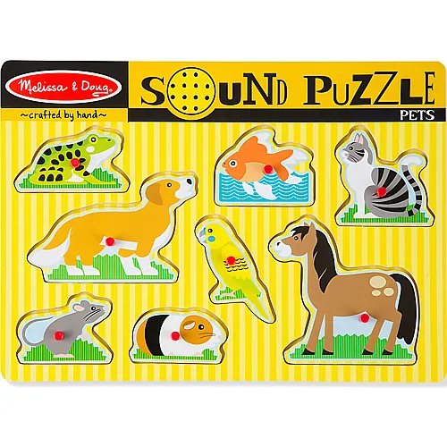Melissa & Doug Puzzle Haustiere mit Sound (8Teile)
