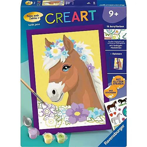 Ravensburger CreArt Pferd mit Blumen