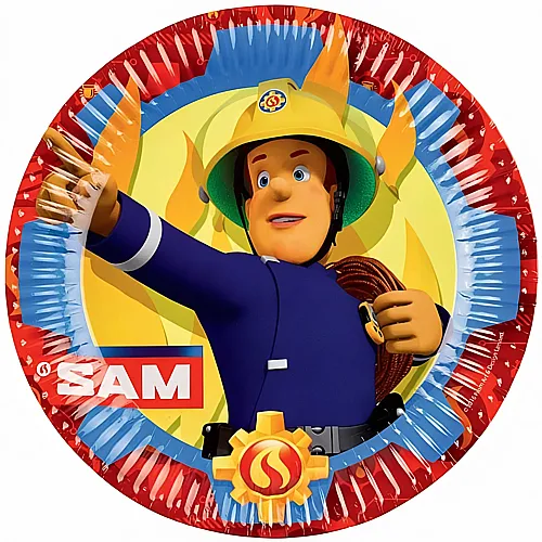 Amscan Feuerwehrmann Sam Pappteller (8Teile)