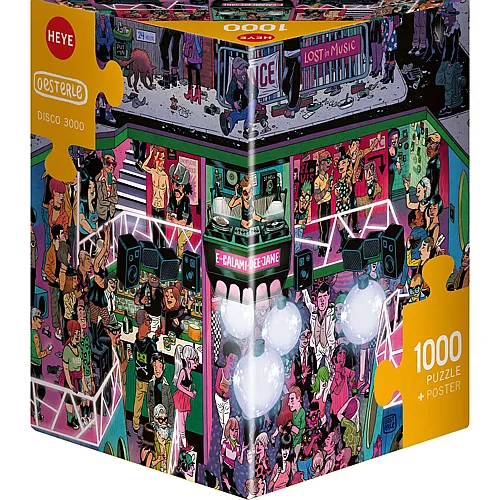 Heye Puzzle Triangular Disco 3000 - 1000 Teile