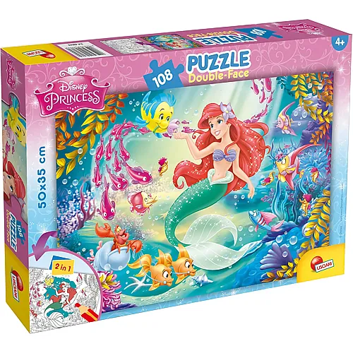 Doppelseitig zum Ausmalen Ariel 108Teile