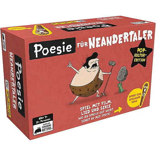 Exploding Kittens Kittens, Poesie f�r Neandertaler: Popkultur-Edition - Deutsch