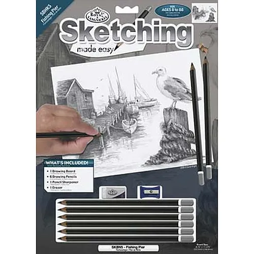 Royal & Langnickel R&l Sketching Std Jetee EN Bord DE Mer 24x33cm