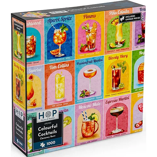 HOP - House of Puzzles Bunte Cocktails (1000Teile)