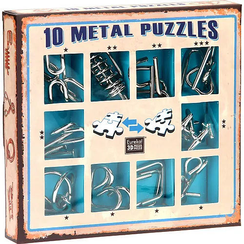 Eureka Gehirn-Puzzle-Set Blau, 10-teilig.