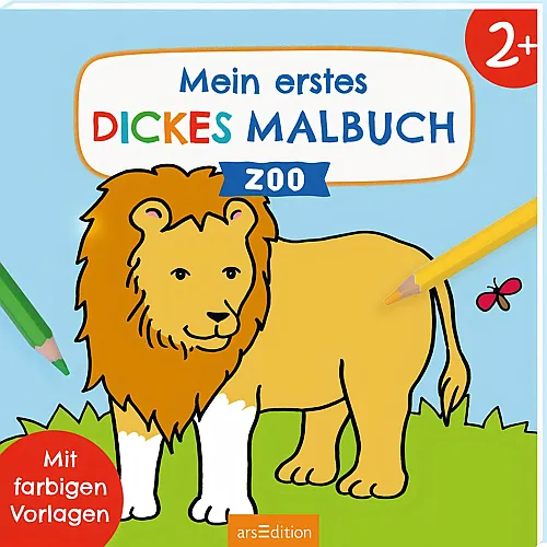 ars Edition Mein erstes dickes Malbuch - Zoo