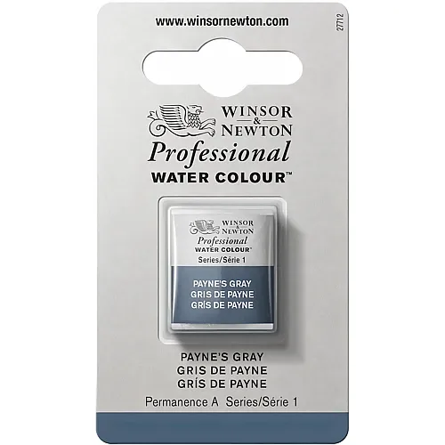 Winsor & Newton Professional Water Colour Aquarellfarbe Payne's Grau - 1/2 Napf