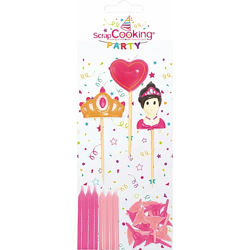 ScrapCooking Kerzen Prinzessin - 15 Teile