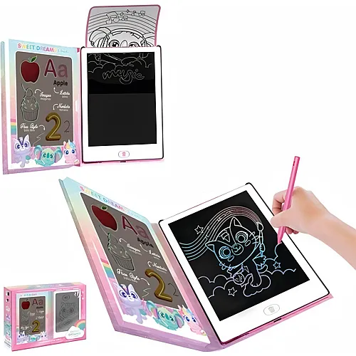 Kids Licensing Einhorn LCD Tablet mit 20 verschiedenen Vorlagen
