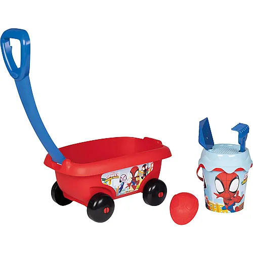 Spidey Handwagen mit Sandeimergarnitur