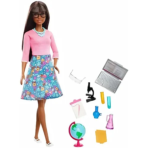 Barbie Karrieren Lehrerin Braun mit 10 Lernzubeh�rteilen