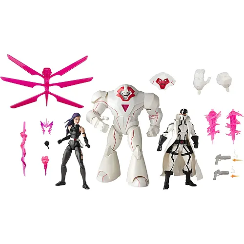 Hasbro Marvel Legends X-Men Psylocke, Nimrod und Fantomex - 15 cm