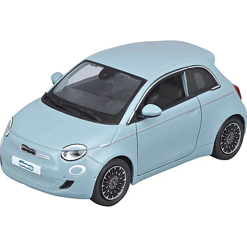 Bburago Fiat 500e Blau