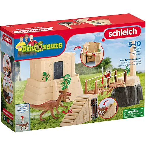 Schleich Dinosaurier Dino Tempel-Eroberung Mega-Set