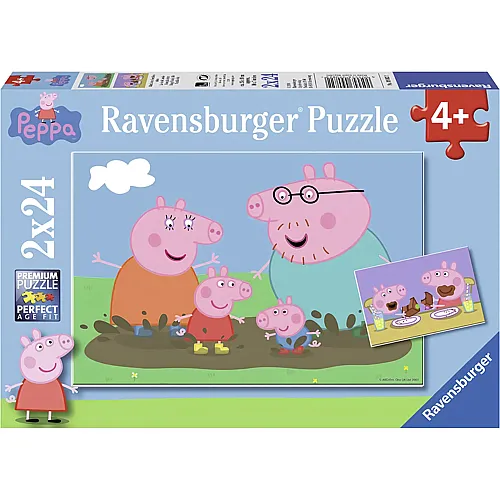 Ravensburger Puzzle Peppa Pig Familienleben (2x24)