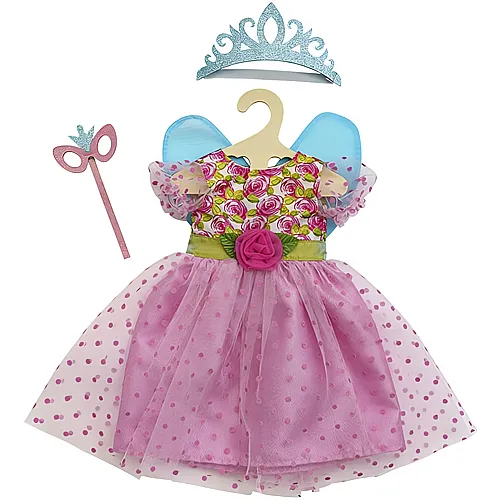 Heless Puppenkleid Prinzessin Lillifee mit Glitzerkrone und Augenmaske (35-45cm)
