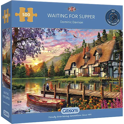 Gibsons Puzzle Dominic Davison Waiting for Supper - 500 Teile