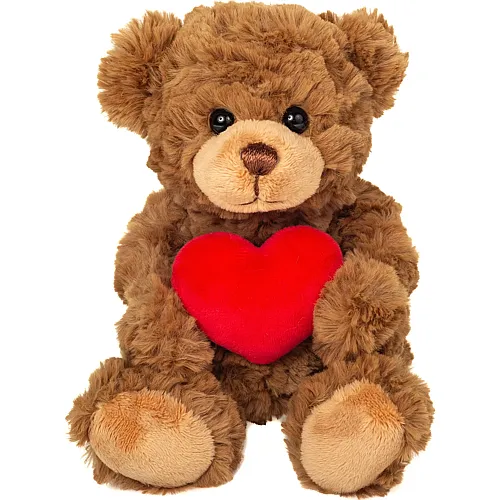 Teddy-Hermann Teddy mit Herz Braun - 20 cm
