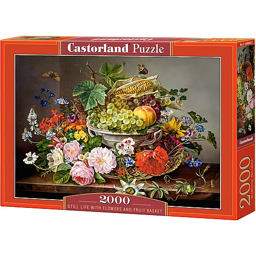 Castorland Puzzle Still Life with Flowers and Fruit Basket (2000Teile)