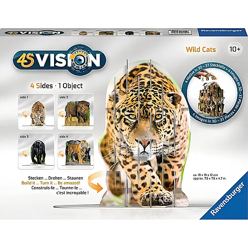 Ravensburger Puzzle 4S Vision Wild Cats (37Teile)