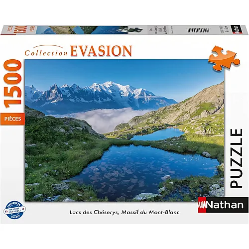 Nathan Puzzle Collection Evasion Lac des Ch�serys, Massif du Mont Blanc - 1500 Teile