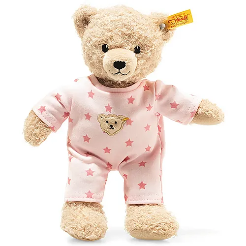 Steiff Teddybr Mdchen Baby mit Schlafanzug beige/rosa