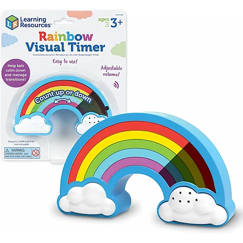 Learning Resources Visueller Regenbogen-Zeitmesser f�r Kinder, sensorischer Zeitmesser f�r Autismus, ADHS, 5 Zeitstufen, Heller oder