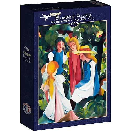 Bluebird Puzzle Macke August August Macke - Four Girls, 1913 - 1000 Teile