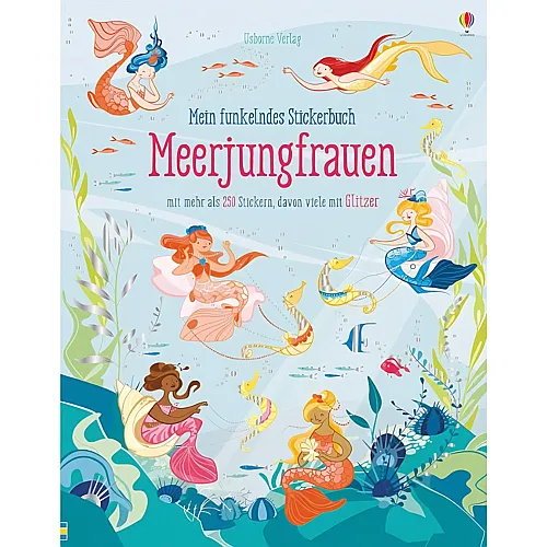Usborne Funkelndes Stickerbuch: Meerjungfrauen