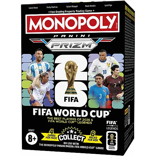 Monopoly Panini Prizm: FIFA World Cup Trading Cards Booster Box