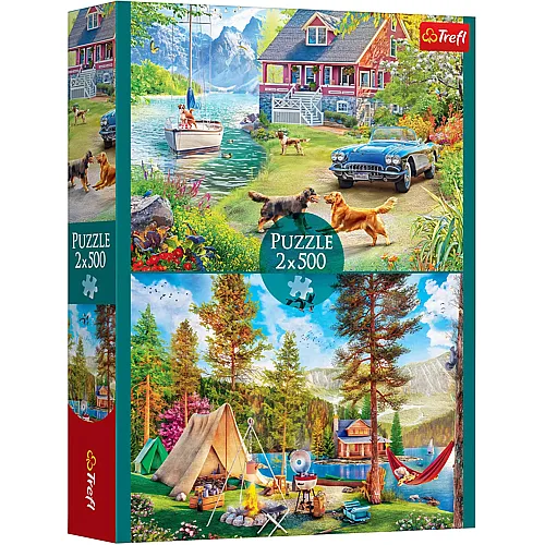 Trefl Puzzle 2in1 Sommerliche Entspannung - 500 Teile