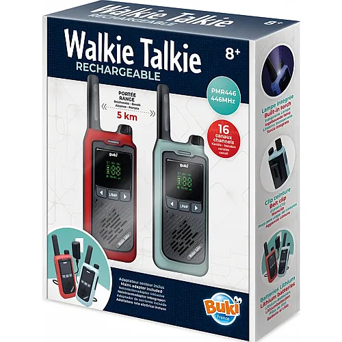 Buki Wiederaufladbare Walkie-talkies 5km
