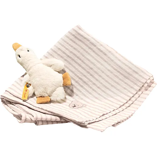 Steiff Geschenkset Gilda Gans Greifling mit Rassel und Spucktuch