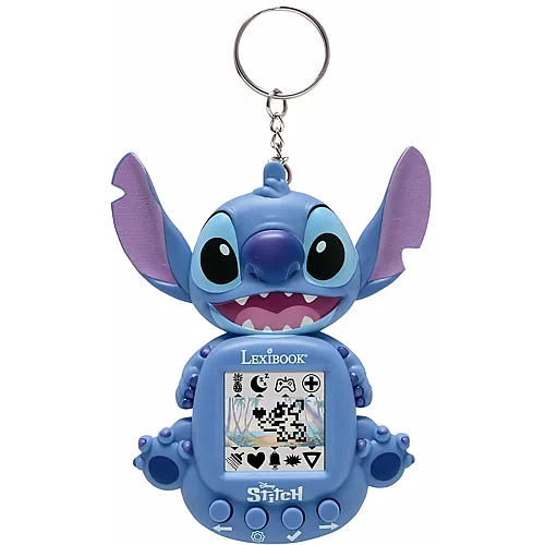 Lexibook , Disney Stitch, My Best-e, Tragbare Spielkonsole, Interaktiver und p�dagogischer Begleiter f�r Kinder, 8 Spielkategorien, Farbiger Bildschirm, Blau, JLMB10DLXB Disney Stitch _A