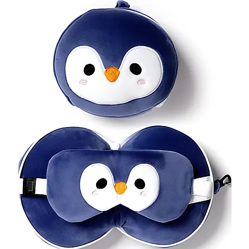Puckator Pinguin Reisekissen und Augenmaske