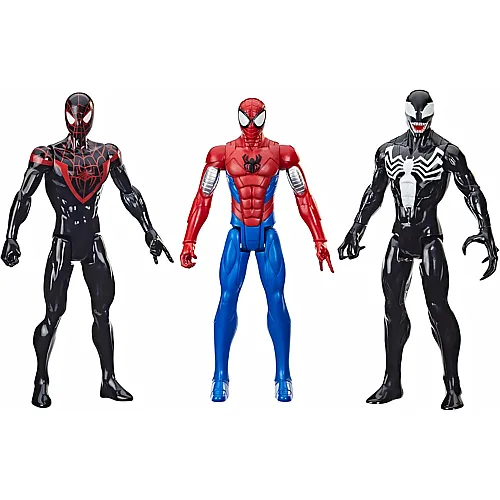 Hasbro 3er-Pack Titan Hero Series Spider-Man Actionfiguren - 30 cm