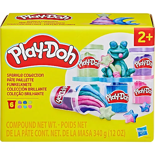 Play-Doh 6er-Pack Funkelknete