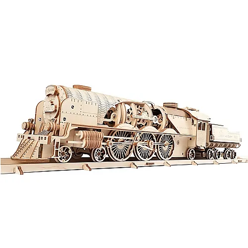 Ugears V-Express Dampflokomotive mit Tender (538Teile)