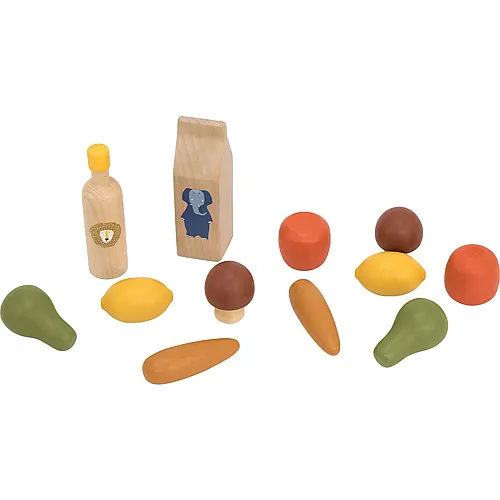 Trixie Einkaufsset aus Holz - 12 Teile