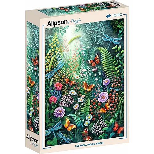 Alipson Puzzle Die Schmetterlinge im Garten - 1000 Teile