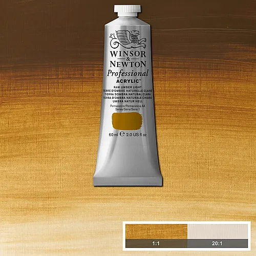 Winsor & Newton W&n Prof. Acrylfarbe 60ml Tube Umbra Natur Hell