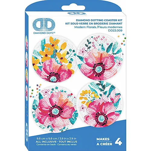 Diamond Dotz Diamond Painting Untersetzer Blumen