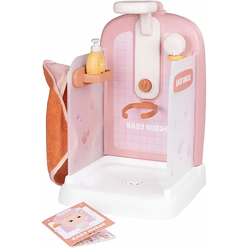 Puppen-Dusche mit funktionalem Duschkopf & Zubeh�r