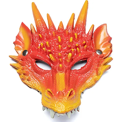 Maske Drachen Orange