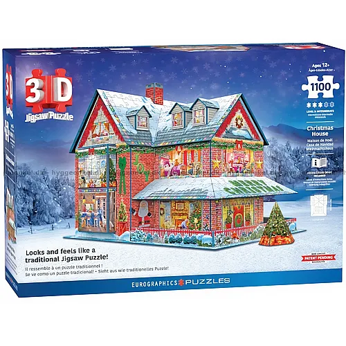 Eurographics Puzzle Weihnachtshaus (1100Teile)