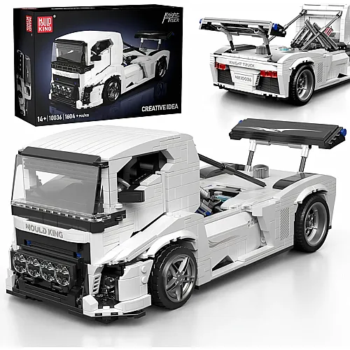 Mould King Creative Idea Knight Europ�ischer LKW Weiss 10036