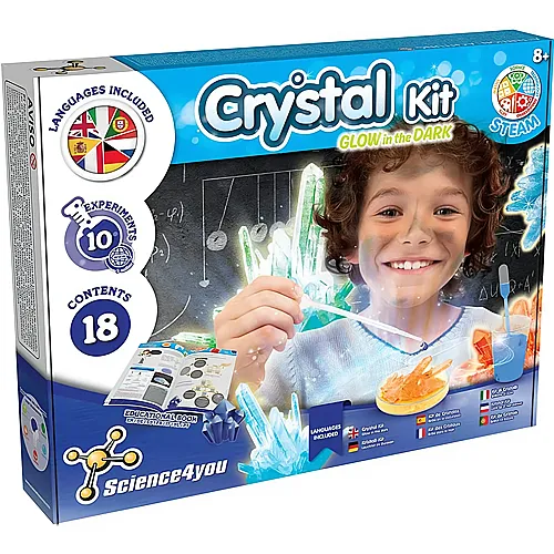 Science4you Crystal Factory Glow in the Dark