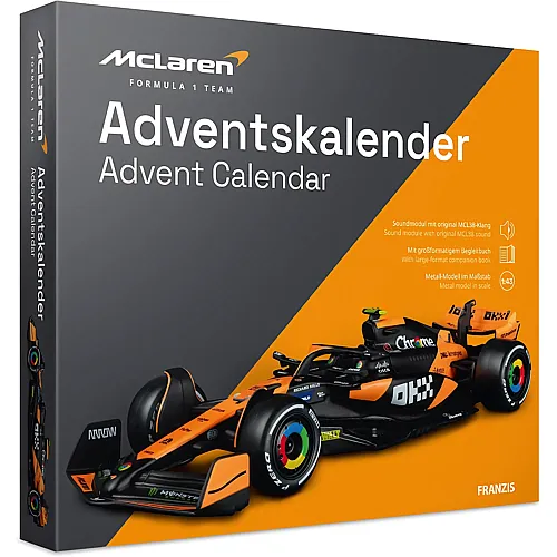 Franzis Modellfahrzeug Adventskalender McLaren Formula 1 Team