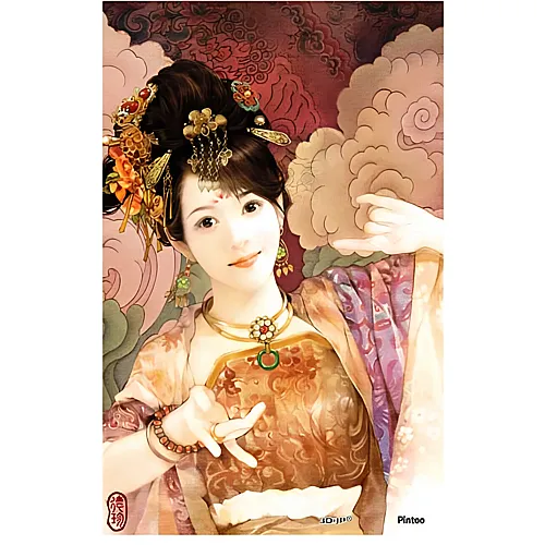 Pintoo Puzzle Der Jen: Tanzende Frau - 40 Teile